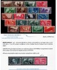 REGNO D'ITALIA - 1932 - DECENNALE, la serie COMPLETA con certificato
