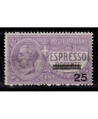 REGNO D'ITALIA - 1903 / 17 - ESPRESSI c. 25 e urgente c. 40 sovrastampato c. 25 con certificati
