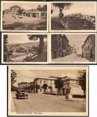 Chiangiano (Siena) 1920/30 - 5 cartoline fotografiche nuove