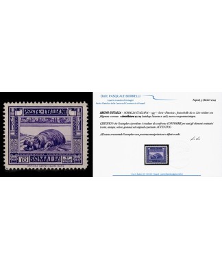 1937 - SOMALIA, PITTORICA L. 10 RARA dentellatura 14x14 NUOVO gomma INTEGRA