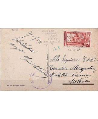 1952 Roio del Sangro - Cartolina per Austria