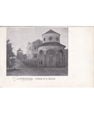 1908 Moncestino (Alessandria) - Annullo a cerchio su cartolina