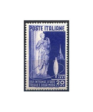 1951 arte tessile L. 20, nuovo gomma integra