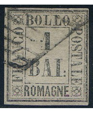 Romagne 1859 b. 1 usato marginato