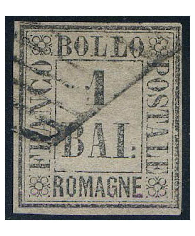 Romagne 1859 b. 1 usato marginato