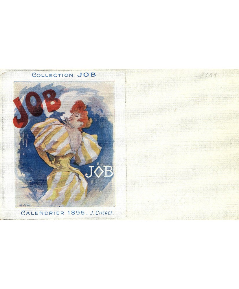 Pre-1910 pubblicitaria Job Calendrier 1896 nuova