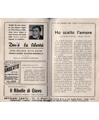 1949 depliant Rascel - Ho scelto l’amore