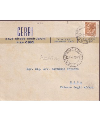 1961 S. Frediano a Settino (Pisa) - Annullo a doppio cerchio