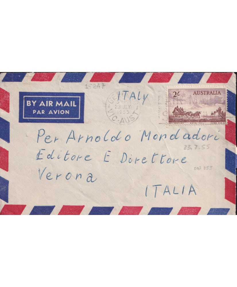 1955 Australia aerea per Italia