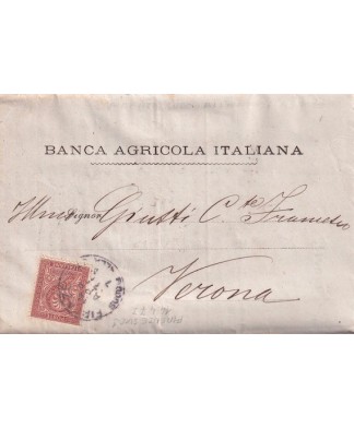 1877 banca agricola Firenze succ. 1 circolare