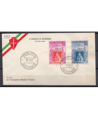 Trieste a AMG-FTT 1951 toscana su FDC