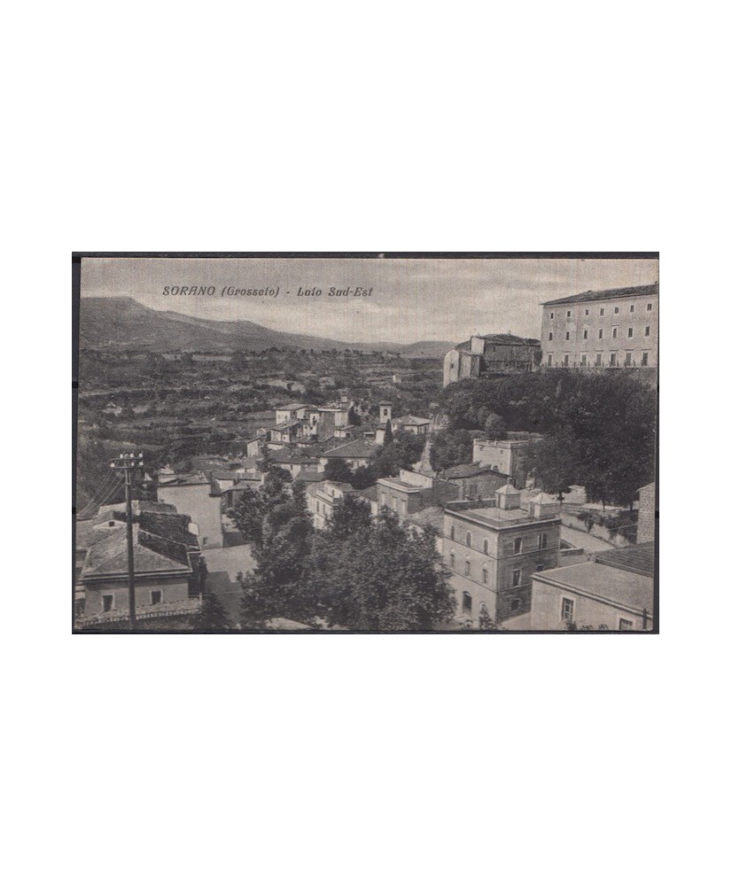 1941 Sorano (Grosseto) lato sud-est + annullo