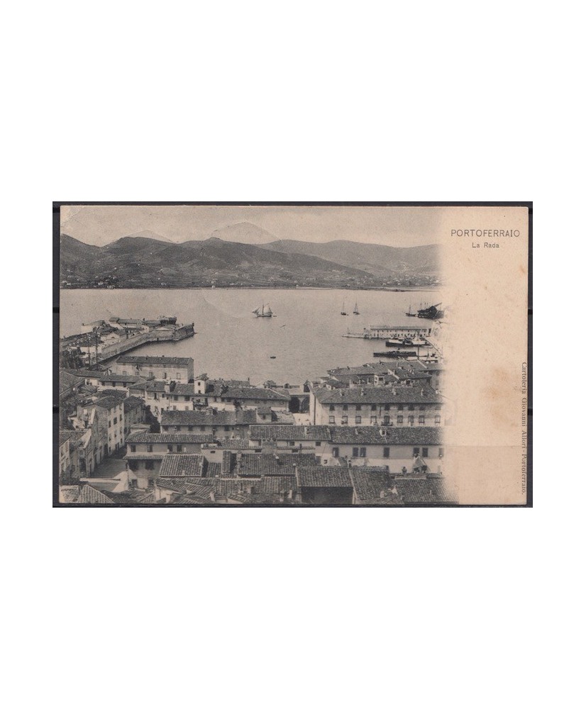 1908 Portoferraio (Livorno) da S. Piero in Campo con annullo ottagonale