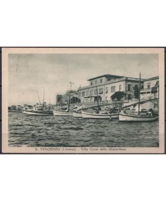1937 cartolina S. Vincenzo (Livorno) annullo ambulante Piombino – Campiglia – Livorno