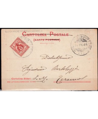 1903 cartolina L. Manon e Ambulante Rocchetta - Avezzano