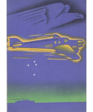 1940 cartolina linee aeree intercontinentali Italiane