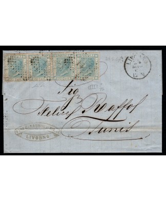 1865 Effigie c. 15 sovrastampa 20 del 3° tipo, uso ante altri 2 tipi