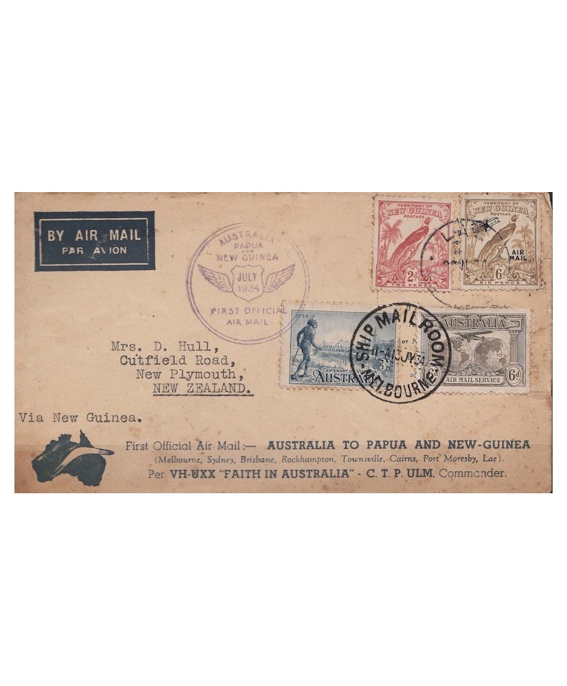 1934 Australia – Nuova Guinea 1° volo