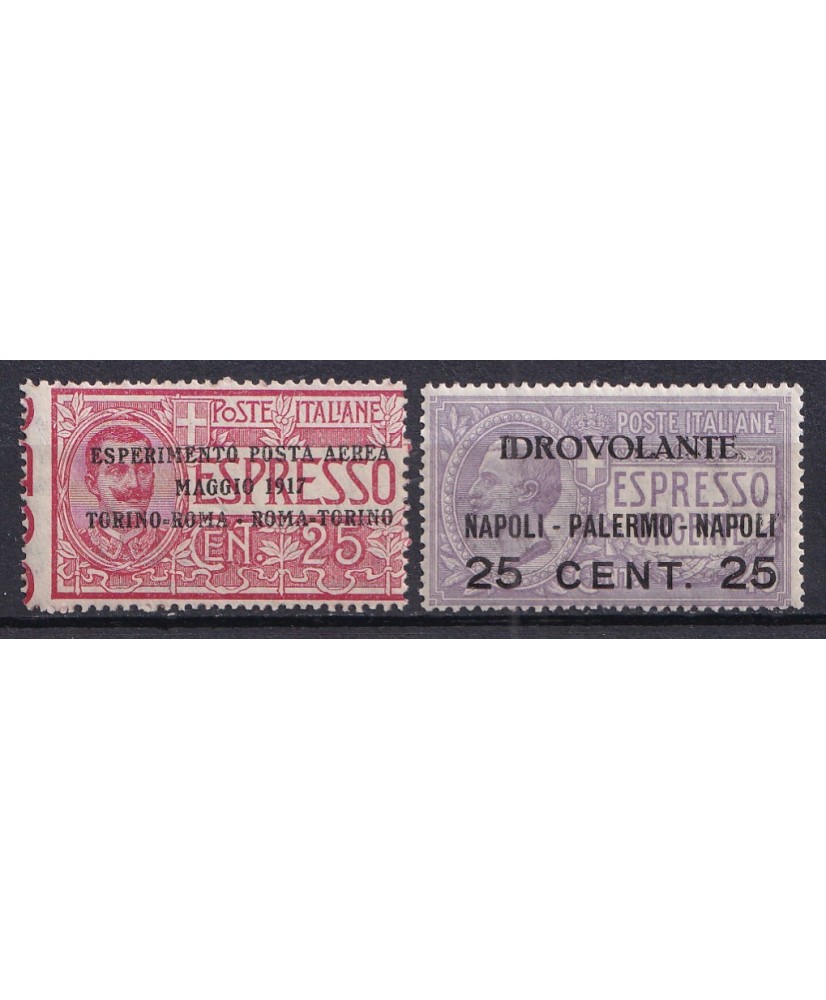 1917 esperimento aerea Torino-Roma + idrovolante Napoli-Palermo