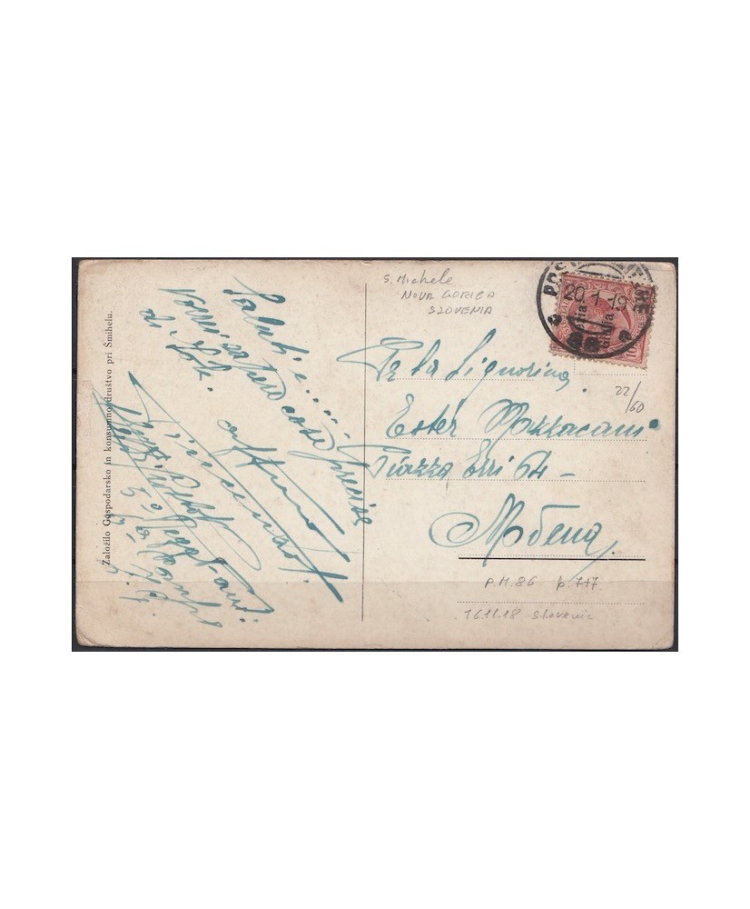 1919 posta militare 86 cartolina Smihel