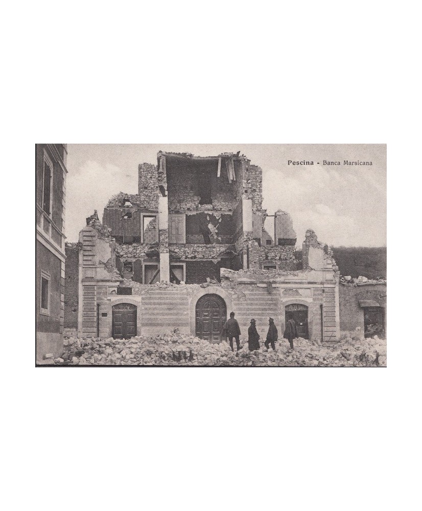 1915 terremoto Pescina (Aquila) banca Marsicana Ragozino