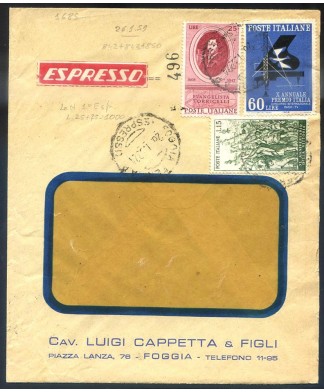 1951 TABACCO 5L. + ITALIA...