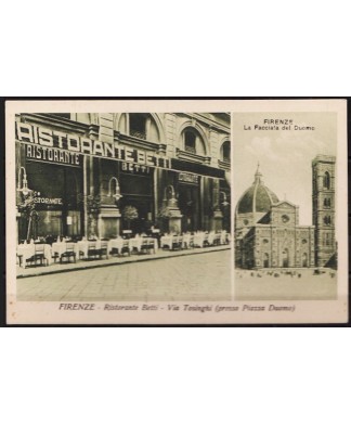 1933 Firenze ristorante Betti, cartolina nuova