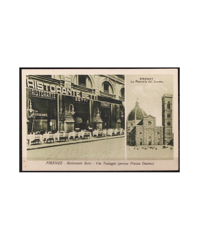 1933 Firenze ristorante Betti, cartolina nuova