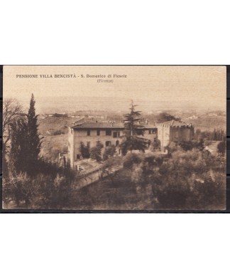 1920ca Fiesole (Firenze) pensione Bencistà, cartolina nuova