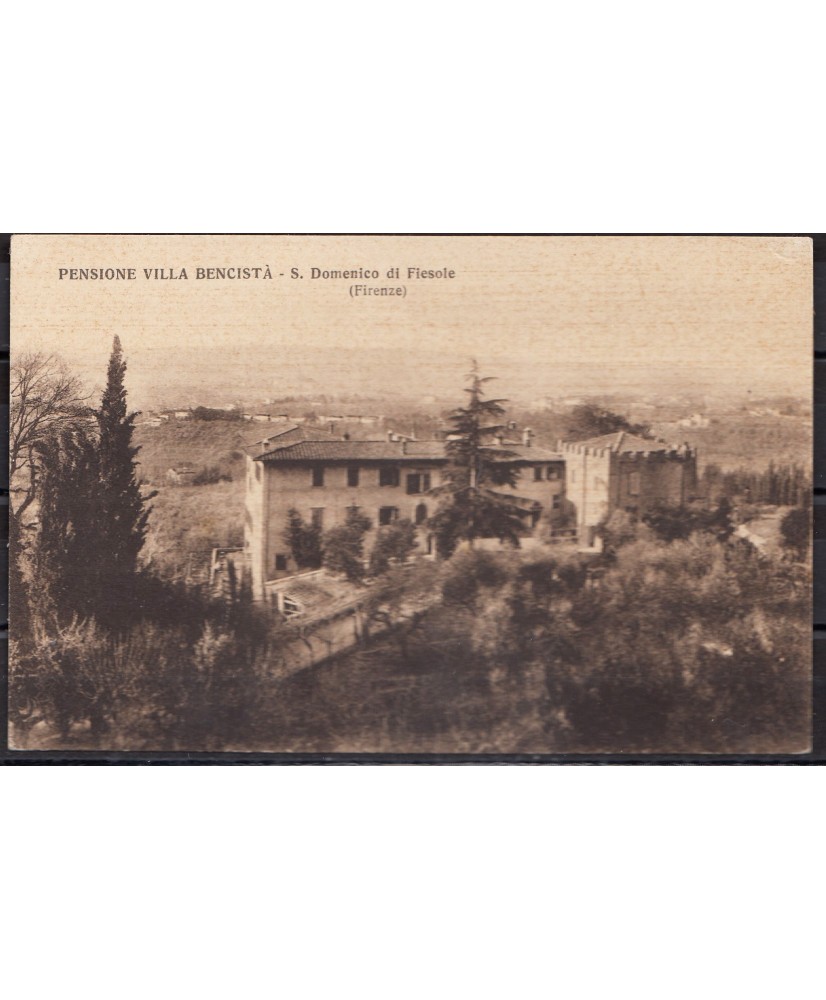 1920ca Fiesole (Firenze) pensione Bencistà, cartolina nuova